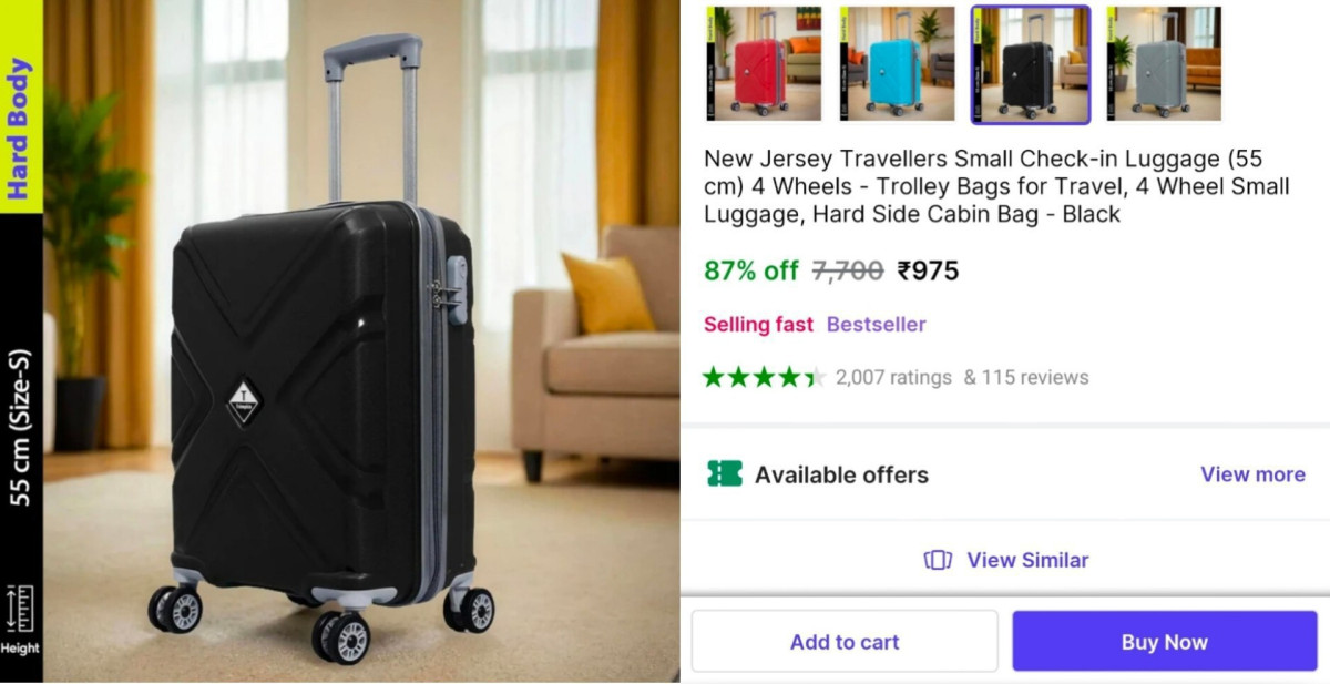 Loot Trolley Luggage At 975