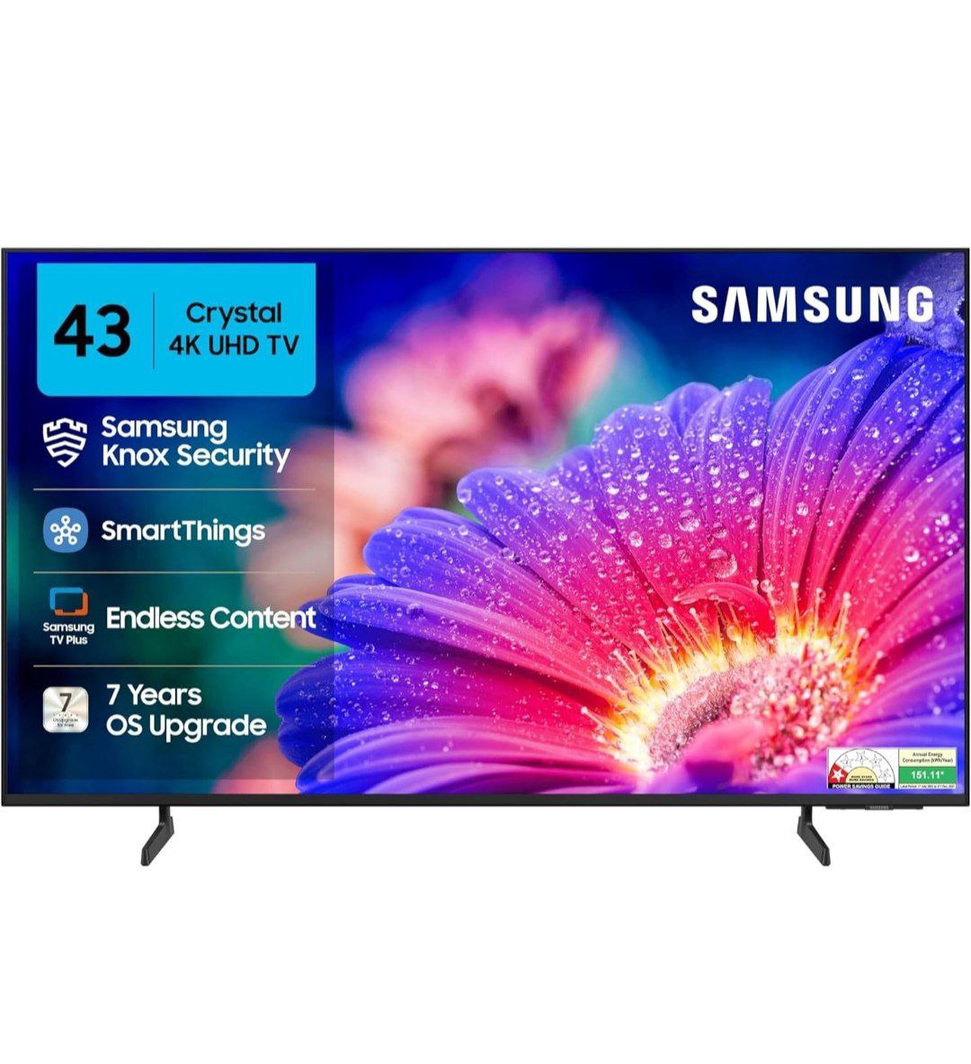 Samsung 108 Cm (43 Inches) Crystal 4k Vista Ultra Hd Smart Led Tv 23 865