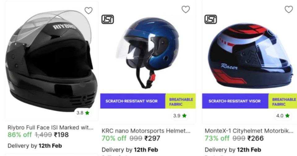Helmet Starts 198