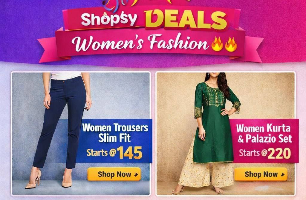Shopsy Loot Deals Womens Fashion Women Trousers Slim Fit Starts 145 Women K
