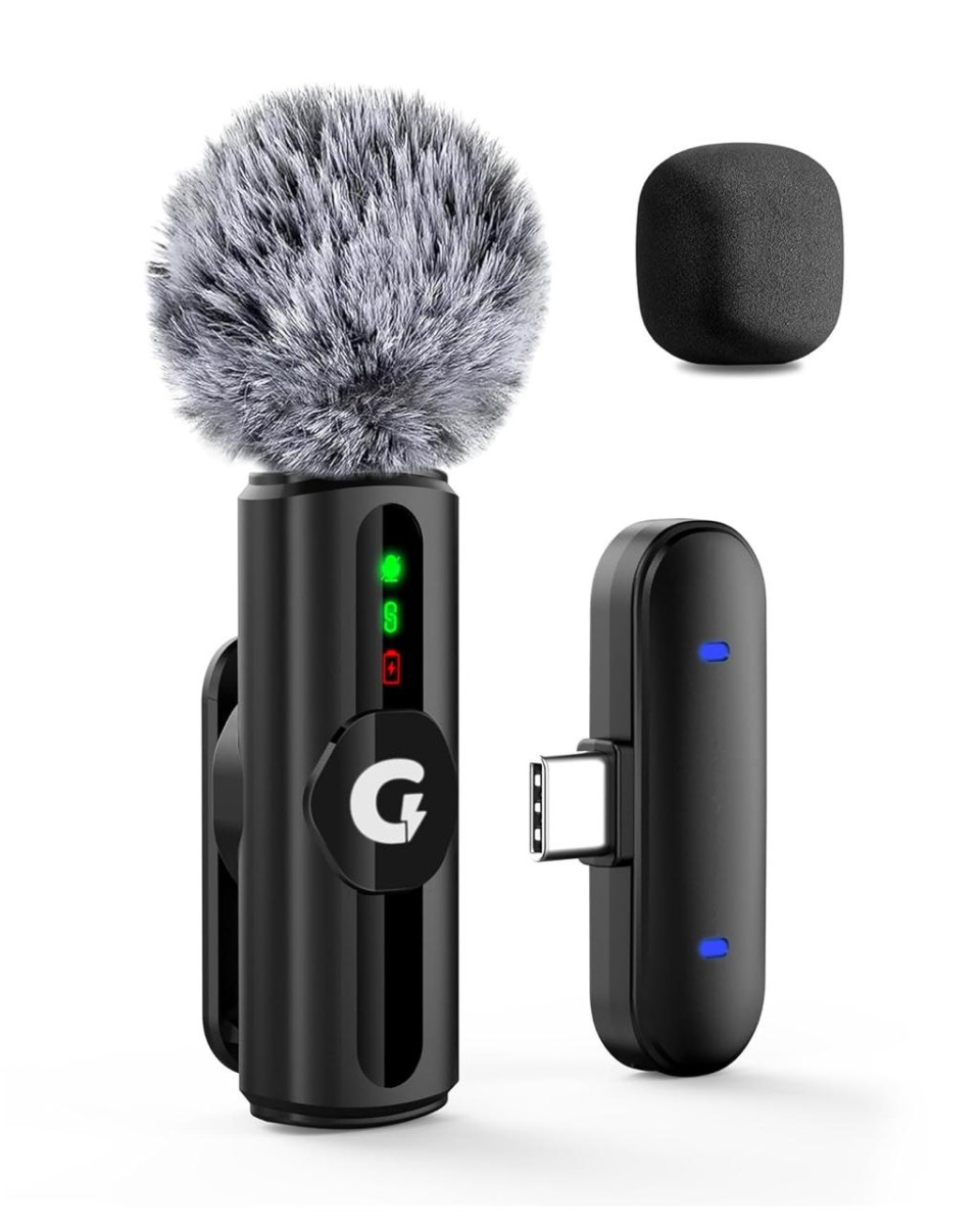 Grenaro Mic For Youtube Wireless 3-level Adjustable Noise Reduction Mic Wir