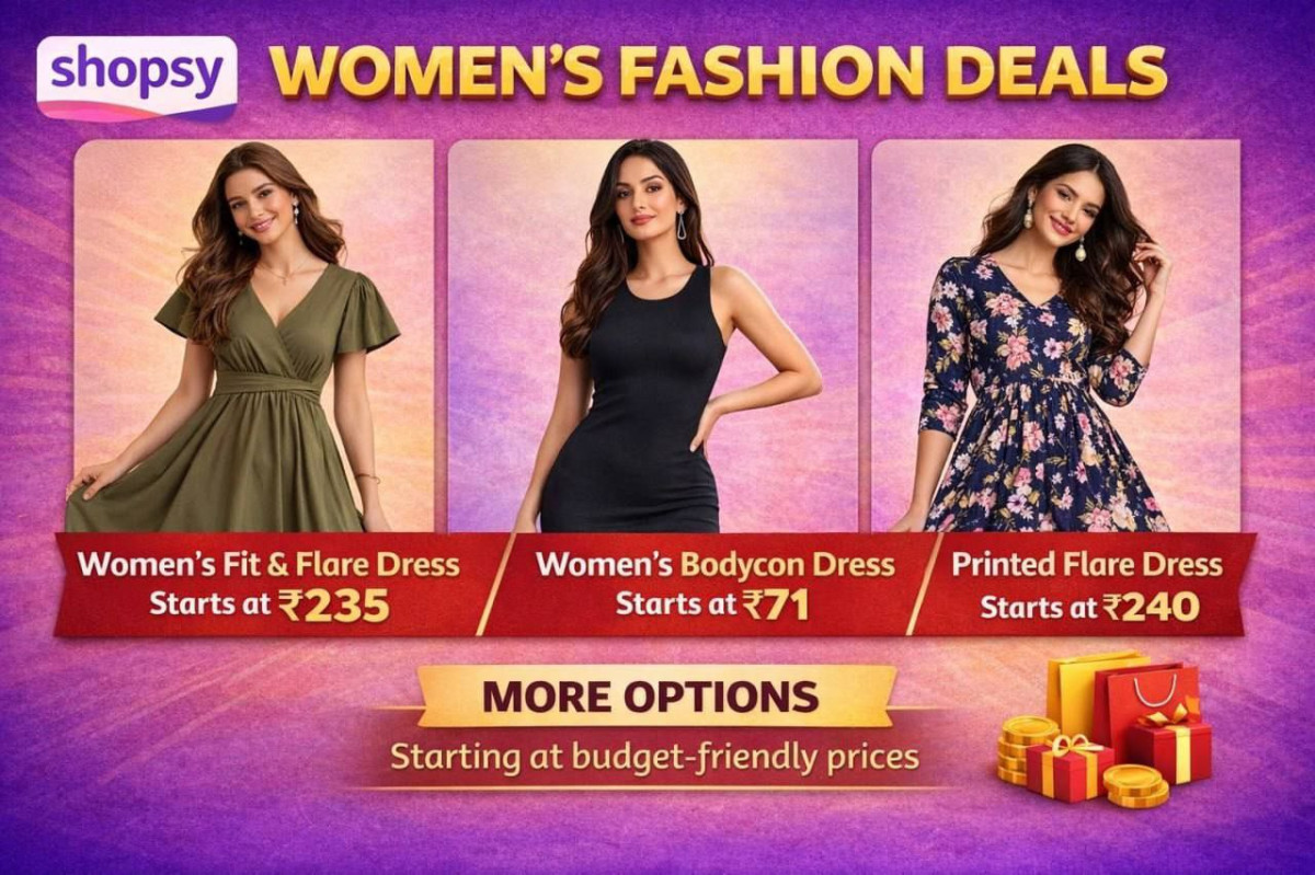 Shopsy Fashion Dealswomens Fit Flare Dress Starts At 235 Womens Bodycon Dre