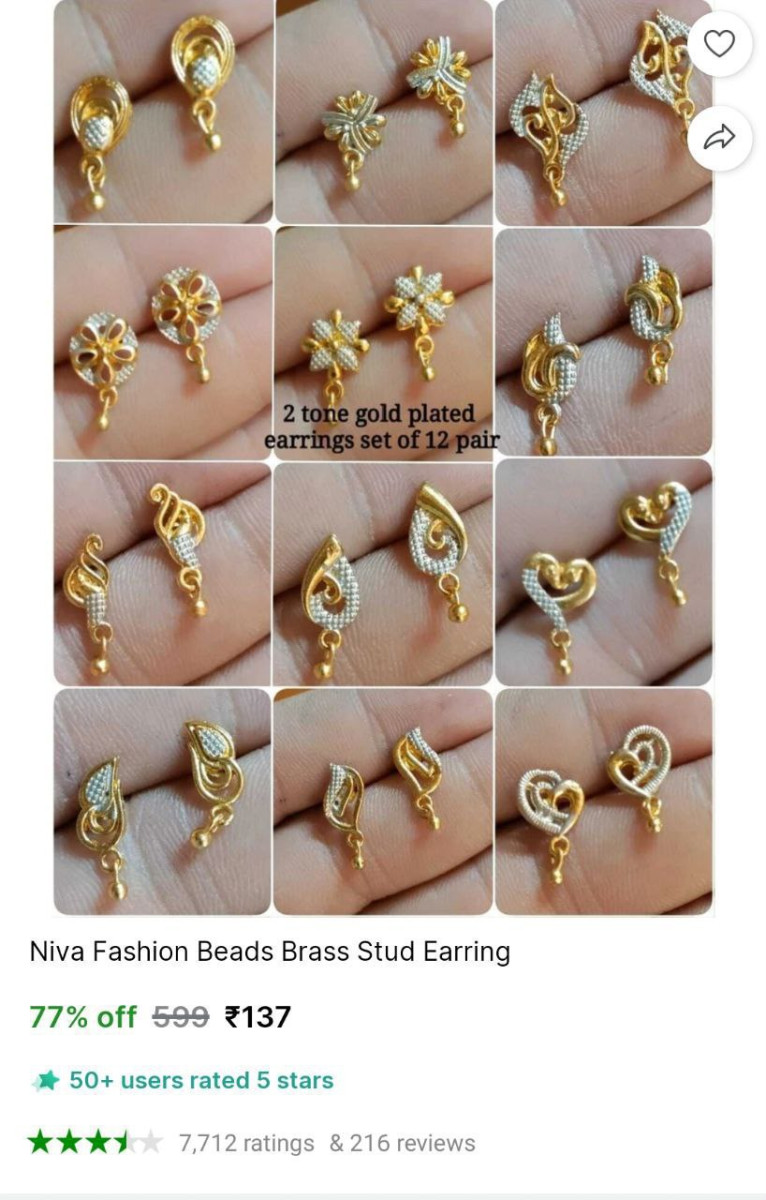 Stud Earring 12 Pairs 137