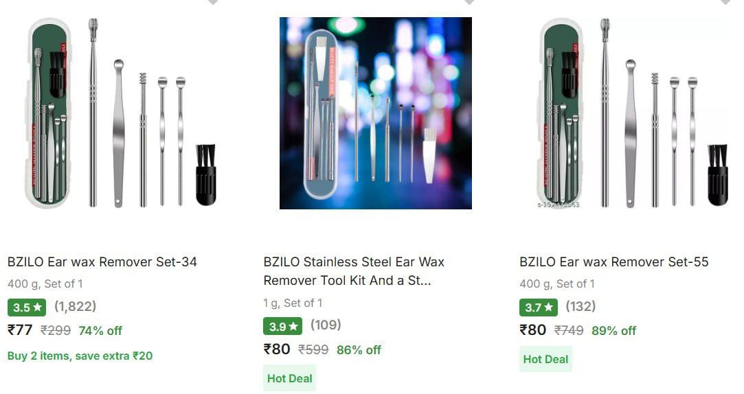 Ear Wax Remover Starts 77