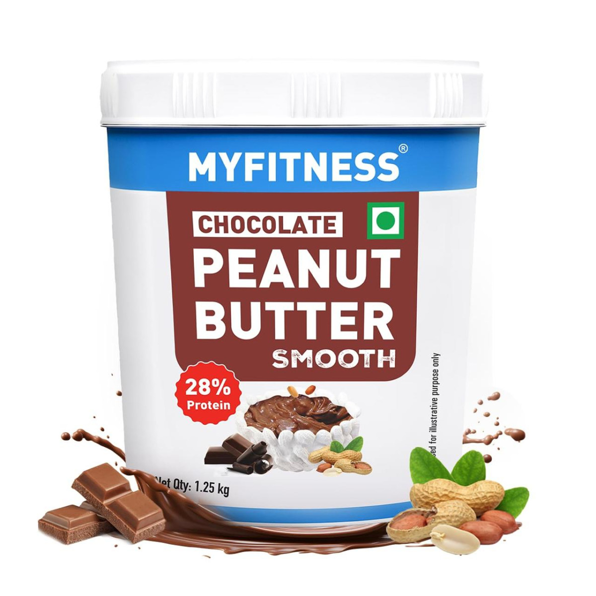 Myfitness Peanut Butter Chocolate Flavour Smooth 1 25kg 433