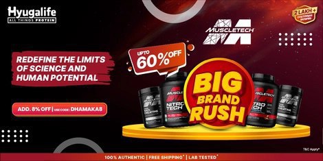 Hyugalife Big Brand Rush Sale 60 Extra 8 With Code Dhamaka8(select Product)