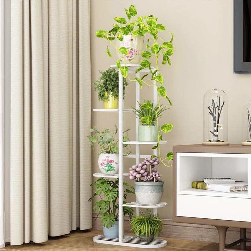 Trendy Luxury Metal 6 Tier 7 Potted Plant Stand Multiple Flower Pot Holder 