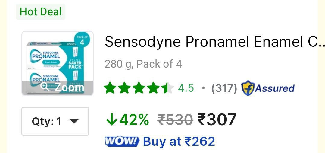 Lowest Sensodyne Pronamel Enamel Care Toothpaste (pack Of 4) 307masterlink