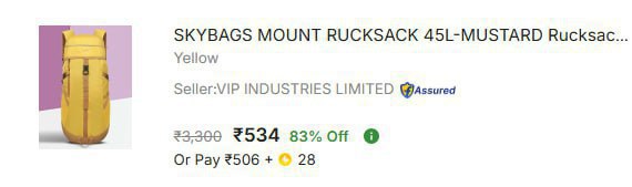 - Mount Rucksack 45l At Rs 534 Master Link -