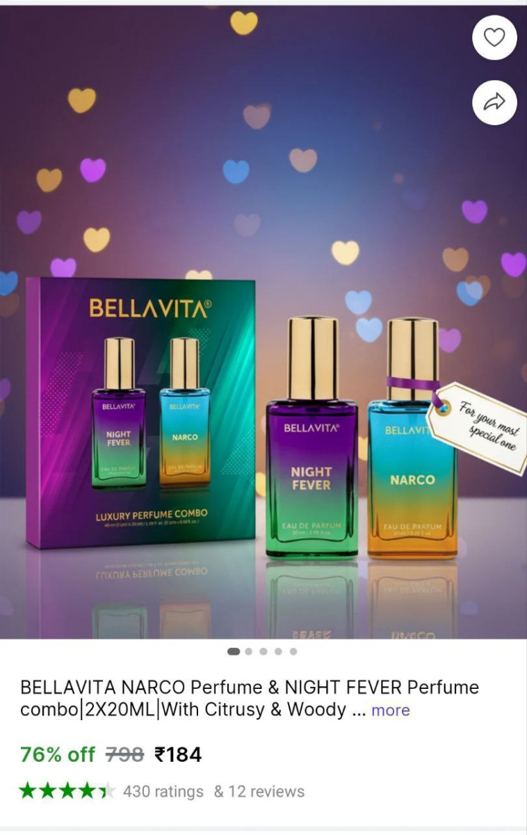 Bellavita Perfume Combo 184more -