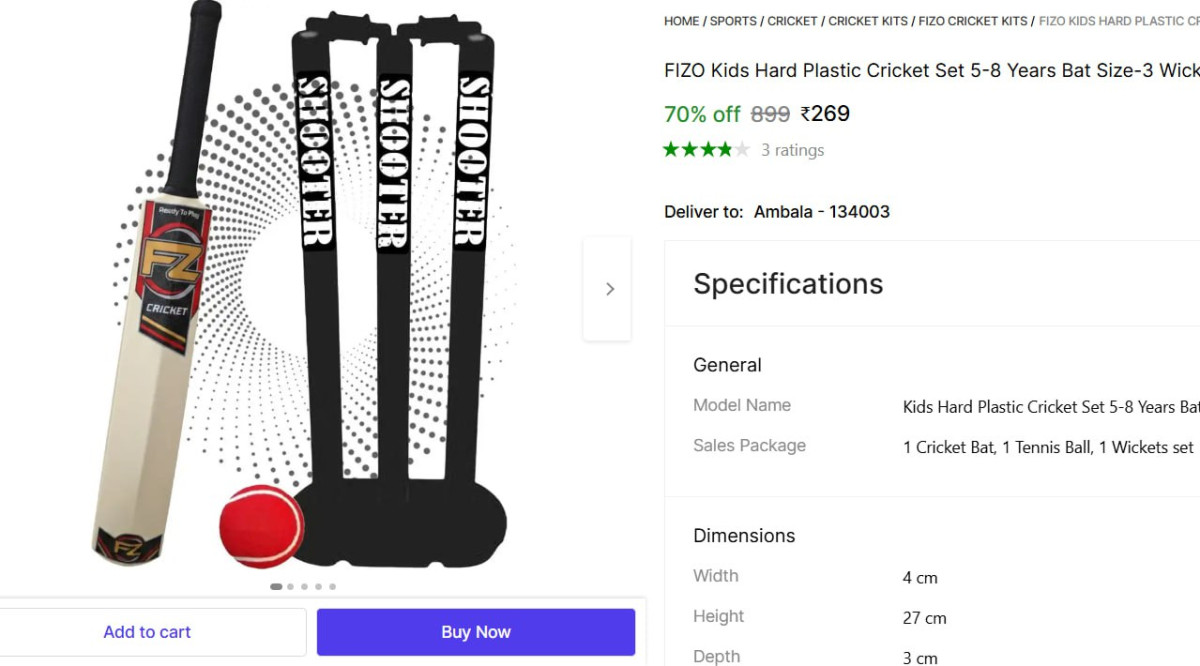 Cricket Kits From 269