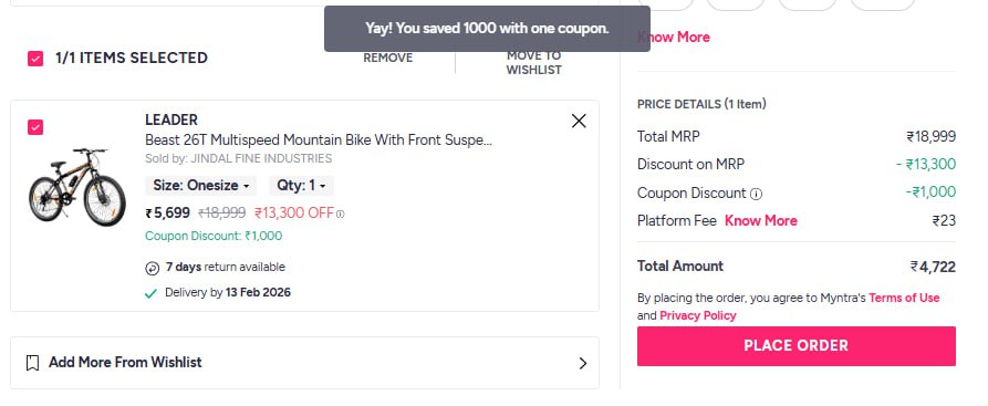 Moutain Bike 7 Speed 4699coupon Sports20off