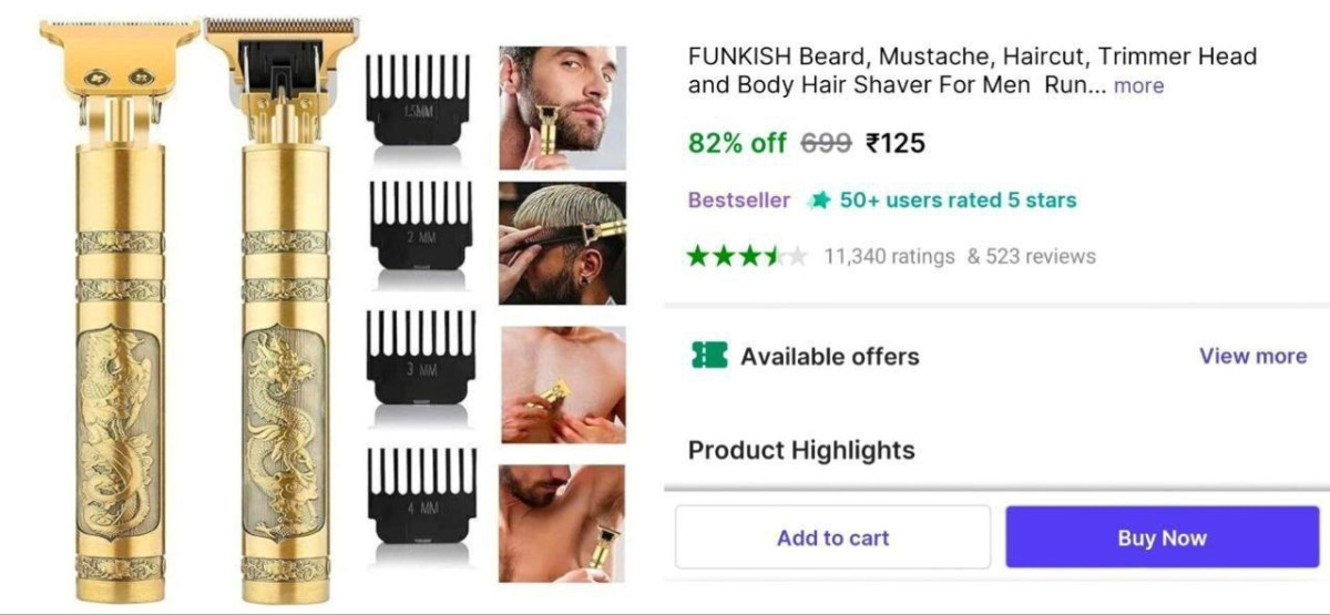 Professional Beard Trimmer At 125