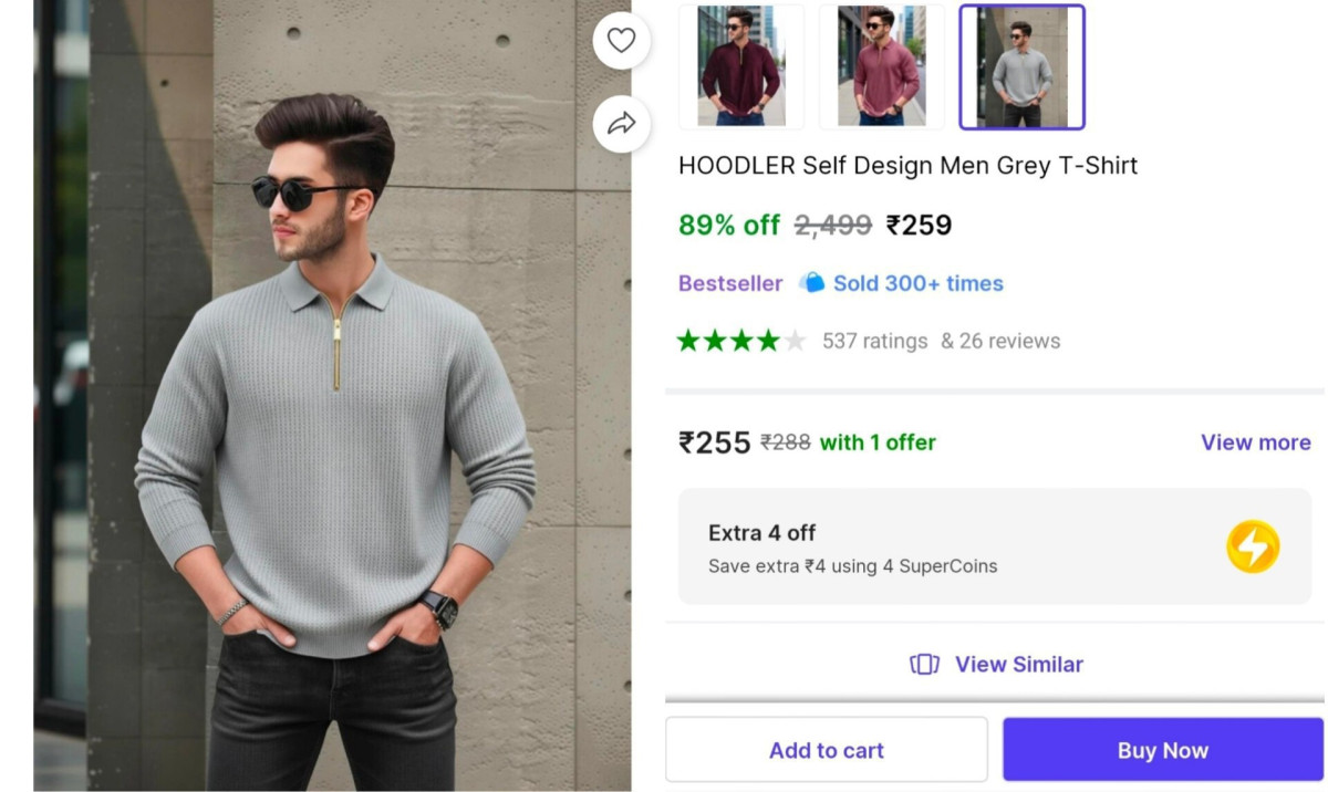Loot Men Full Sleeve T-shirt At 259 3 Colors Available More Deals Click Her