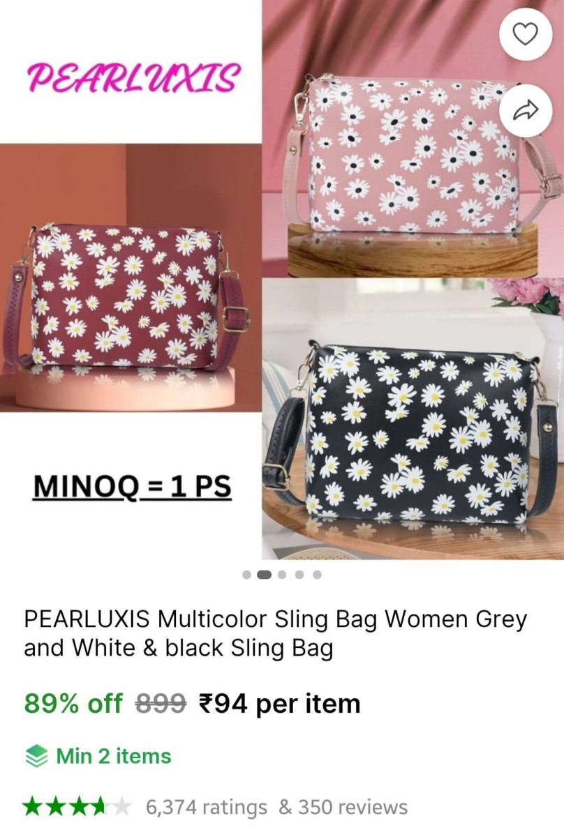 Multicolor Sling Bag For Women 94