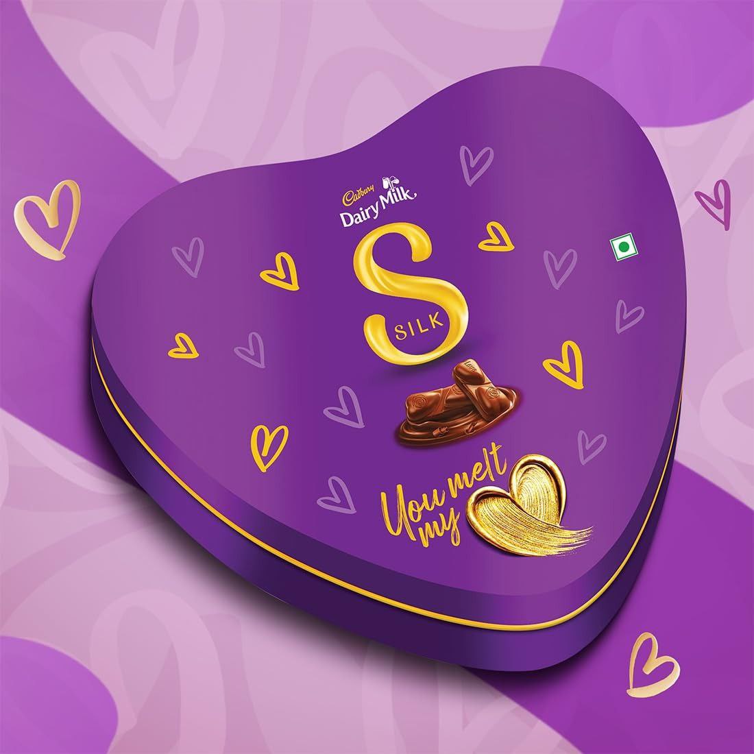 Cadbury Dairy Milk Silk Heart Shaped Valentine S Chocolate Gift Box 135 G 3