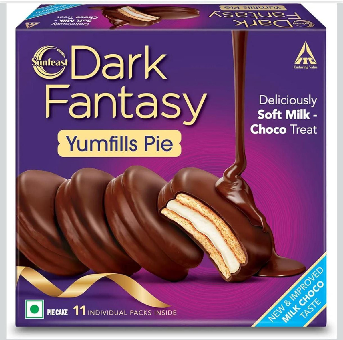 Sunfeast Dark Fantasy Yumfills Whoopie Pie Chocolate Chip 253g 68