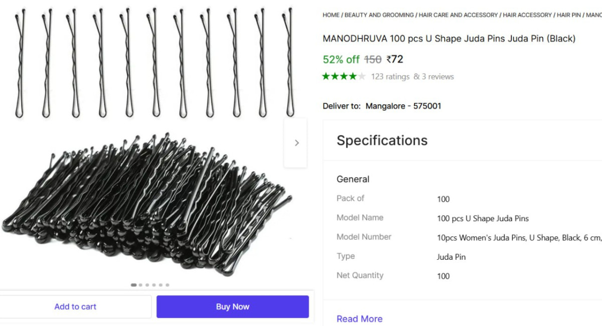 Pcs U Shape Juda Pins 72
