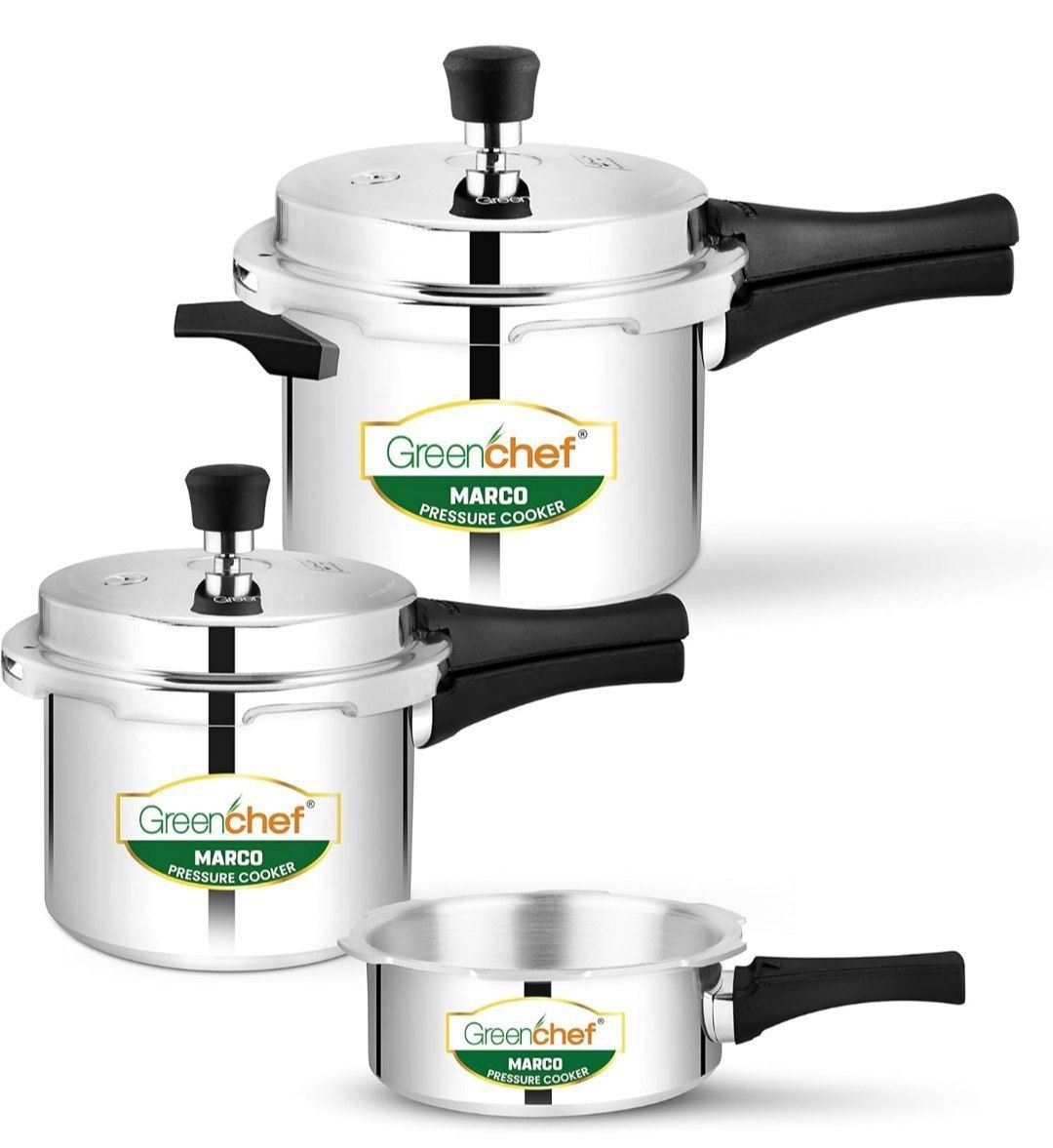 Amazon Greenchef Marco Aluminium Pressure Cooker Combo 1299