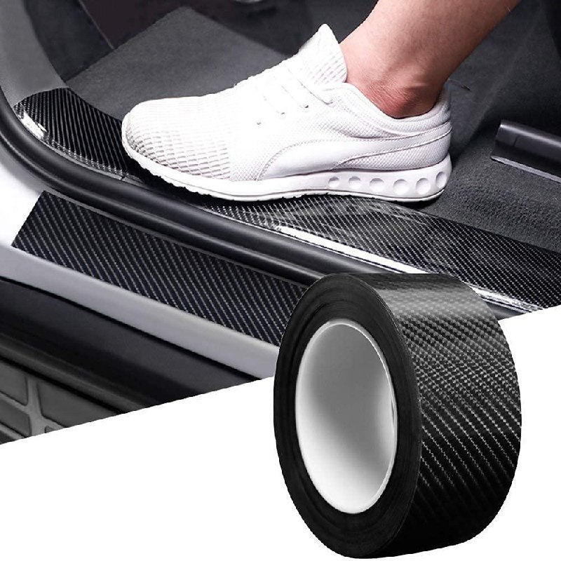 Sounce High Gloss Anti Scratch Black Carbon Fiber Paint Protection Film Tap
