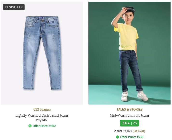 Ajio Tommy Hilfiger Gap Ucb More Flat 399 Use Coupon Noreturnkids Link