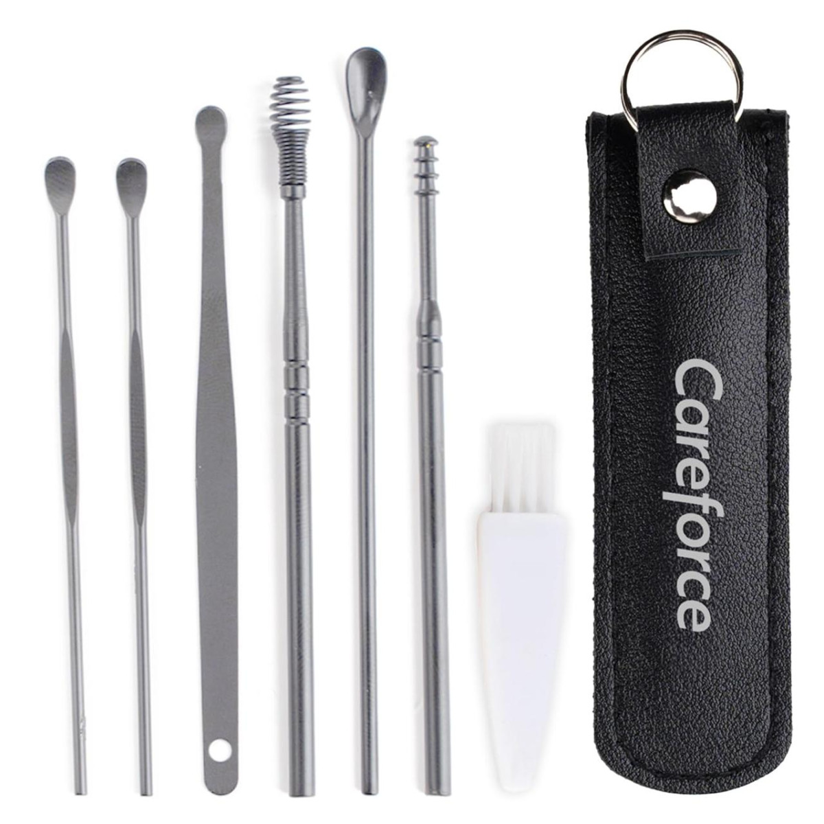 Careforce Ear Wax Cleaner - Resuable Ear Cleaner Tool Set With Storage Pack
