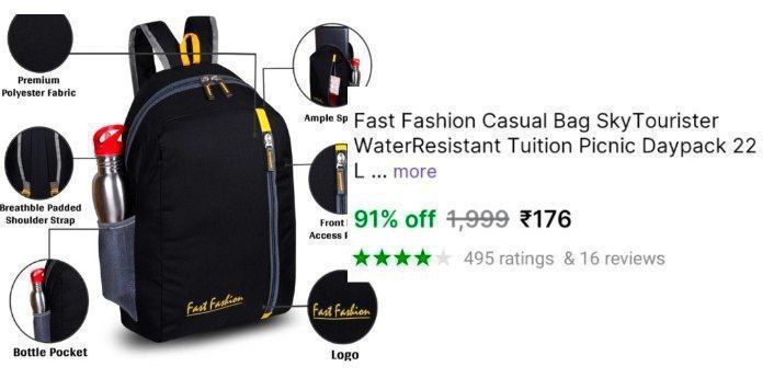 Casual Backpack At 186