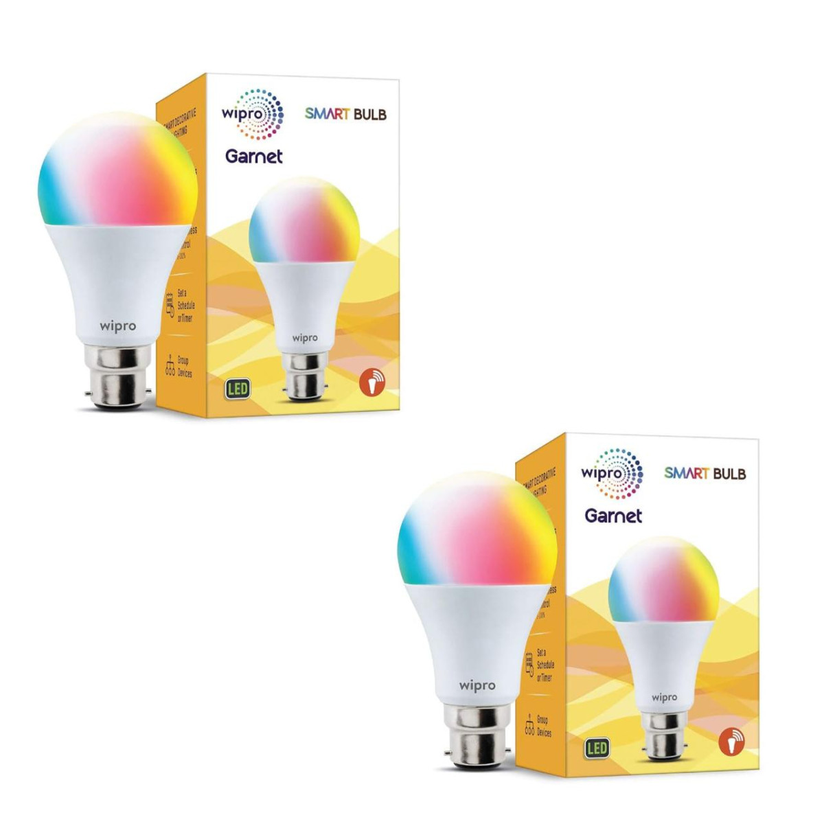 Wipro Wi-fi Enabled Smart Led Bulb For Amazon Alexa Google Assistant Pack O