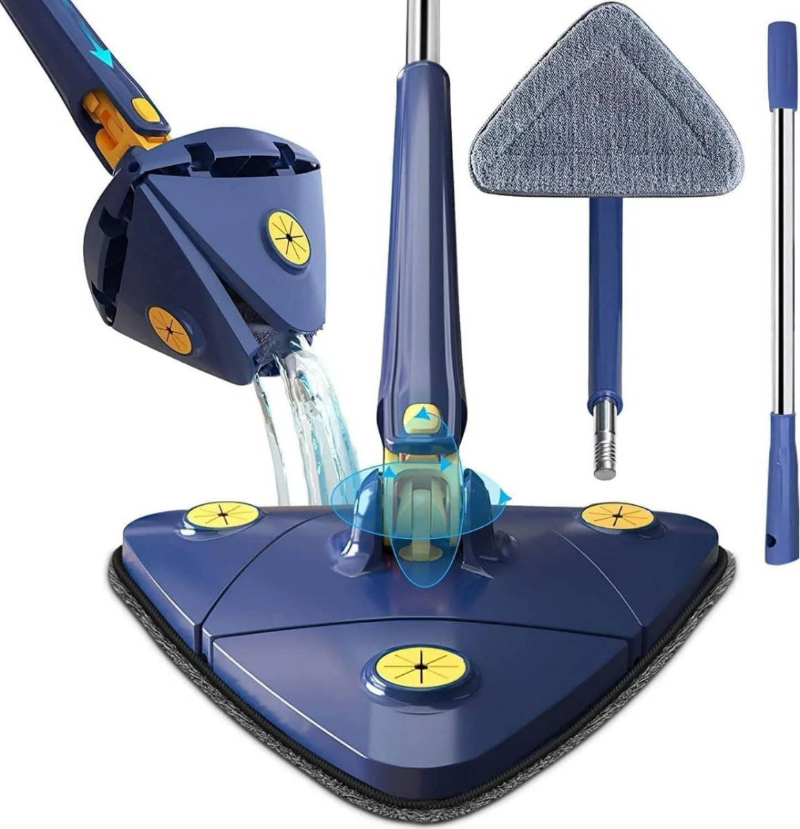 Triangle Floor Cleaning Mop With 360 Rotatable Head