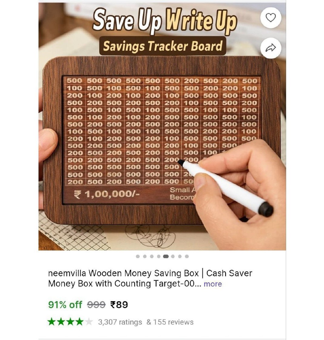 Wooden Money Saving Bank 89