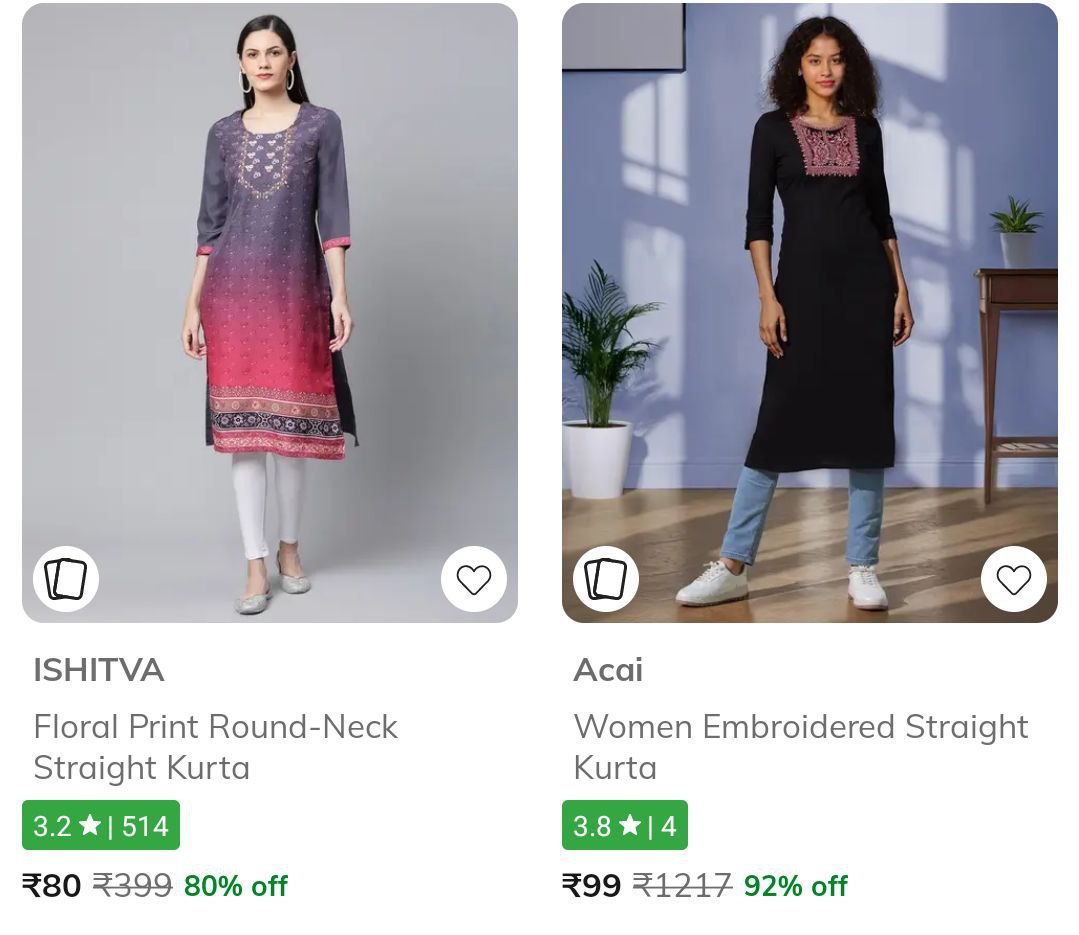 Ajio Loot Women S Kurta Starts At 80