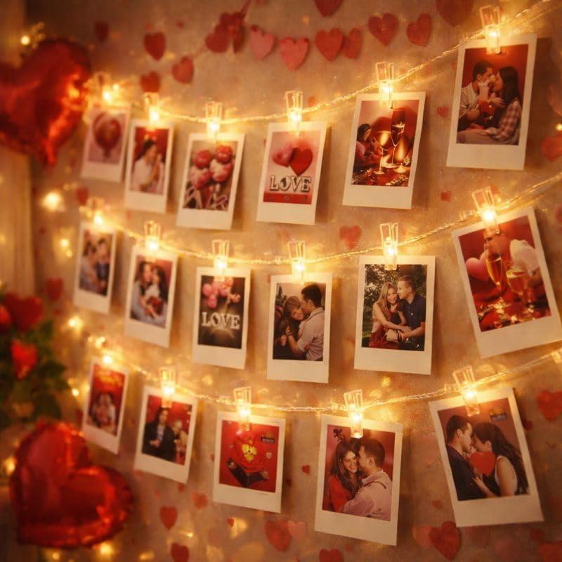 One94store Romantic Photo Clip String Lights 14 Led 3 Meter Warm White Fair