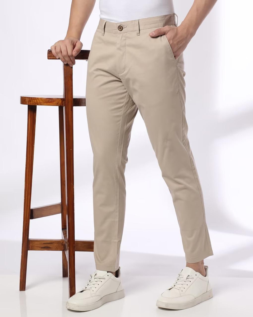 Netplay Men Slim Fit Flat-front Chinos 621
