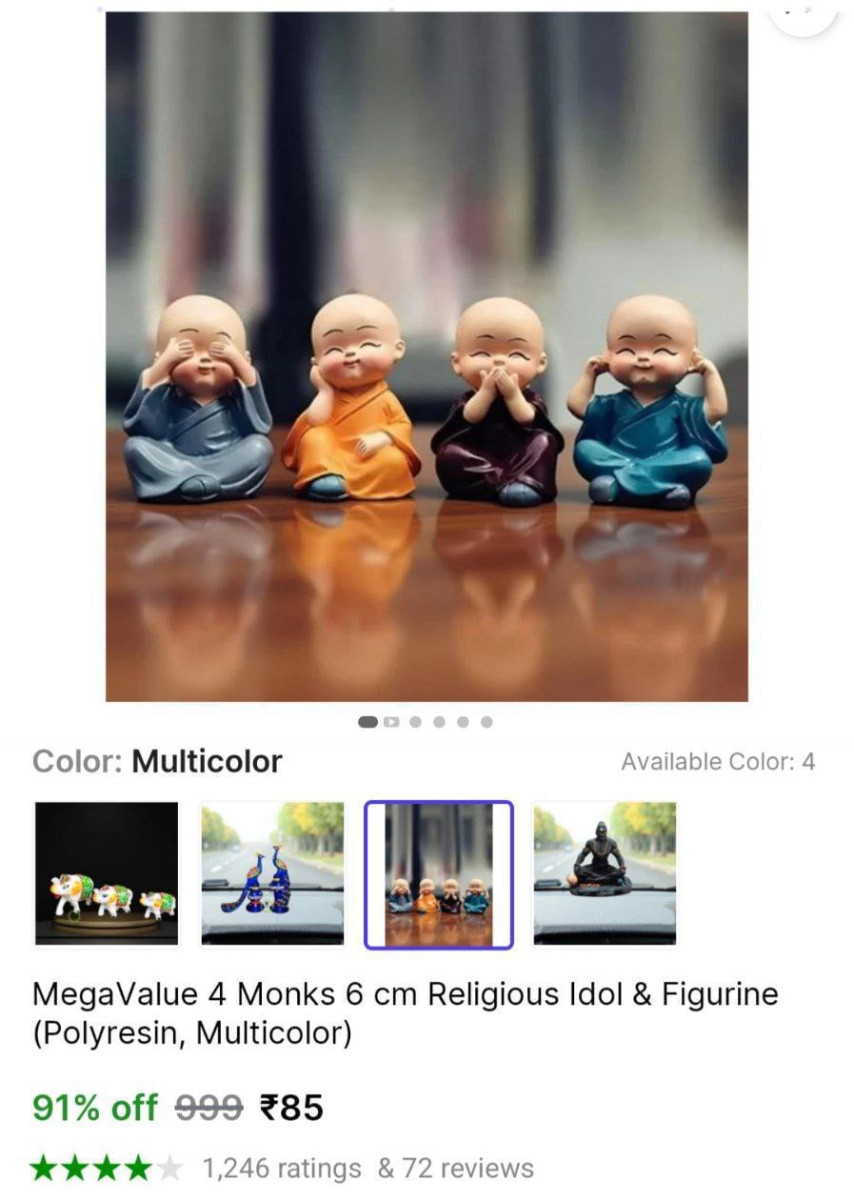 Monks Figurine 85