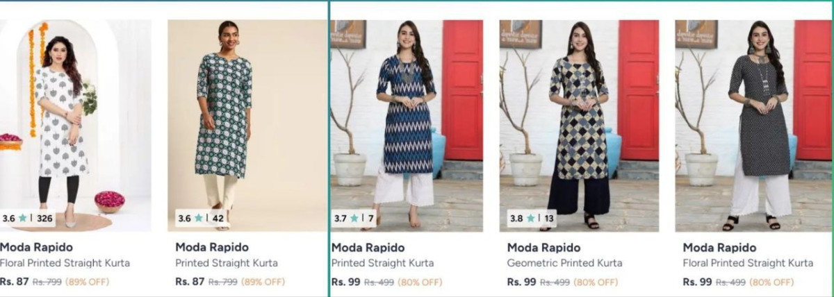 Myntra Womens Kurta 99