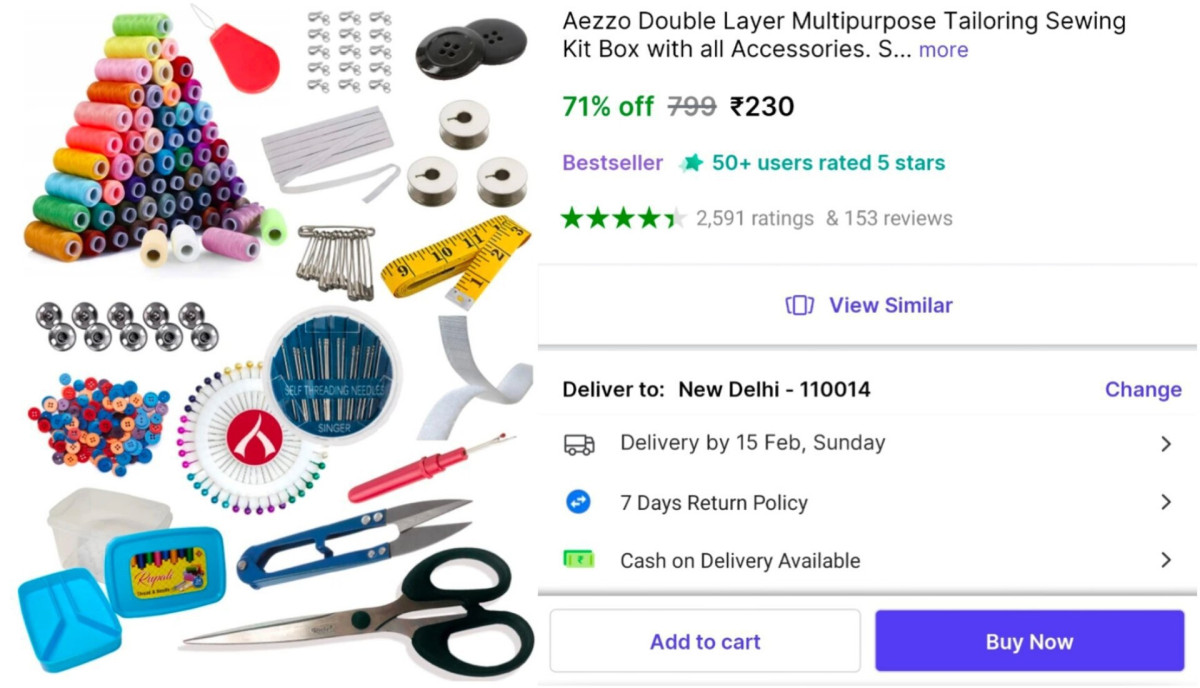 Tailoring Sewing Set With Box At 230 More Deals Click Here Must Read