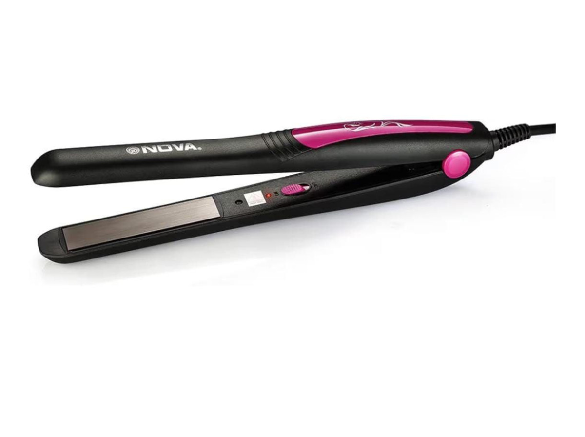 Nova Nhs - 840 Selfie Hair Straightener For Women (pink) 462