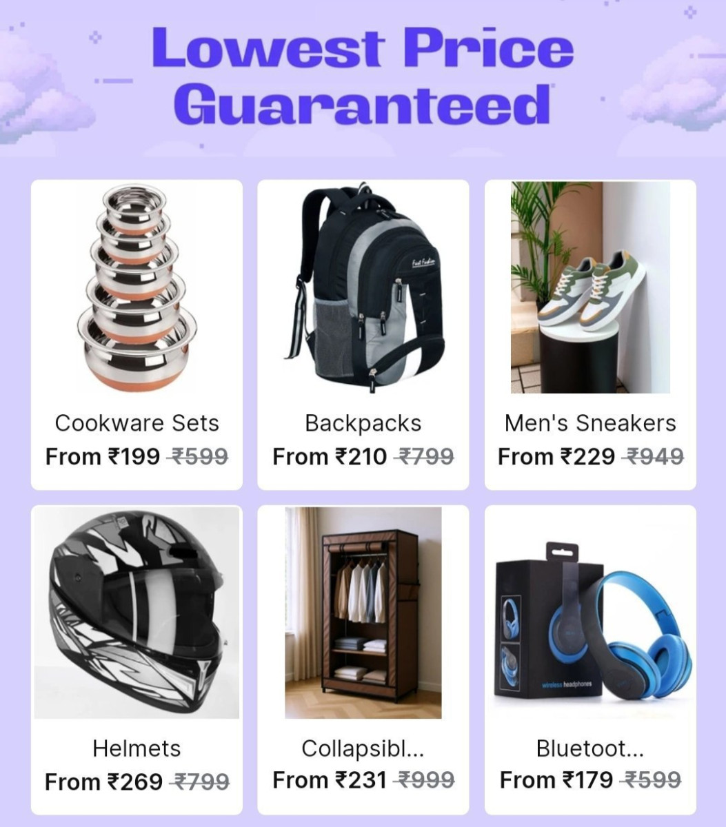 Shopsy Loot Deals Under 399cookware Set 399backpack 210men S Shoes 229helme