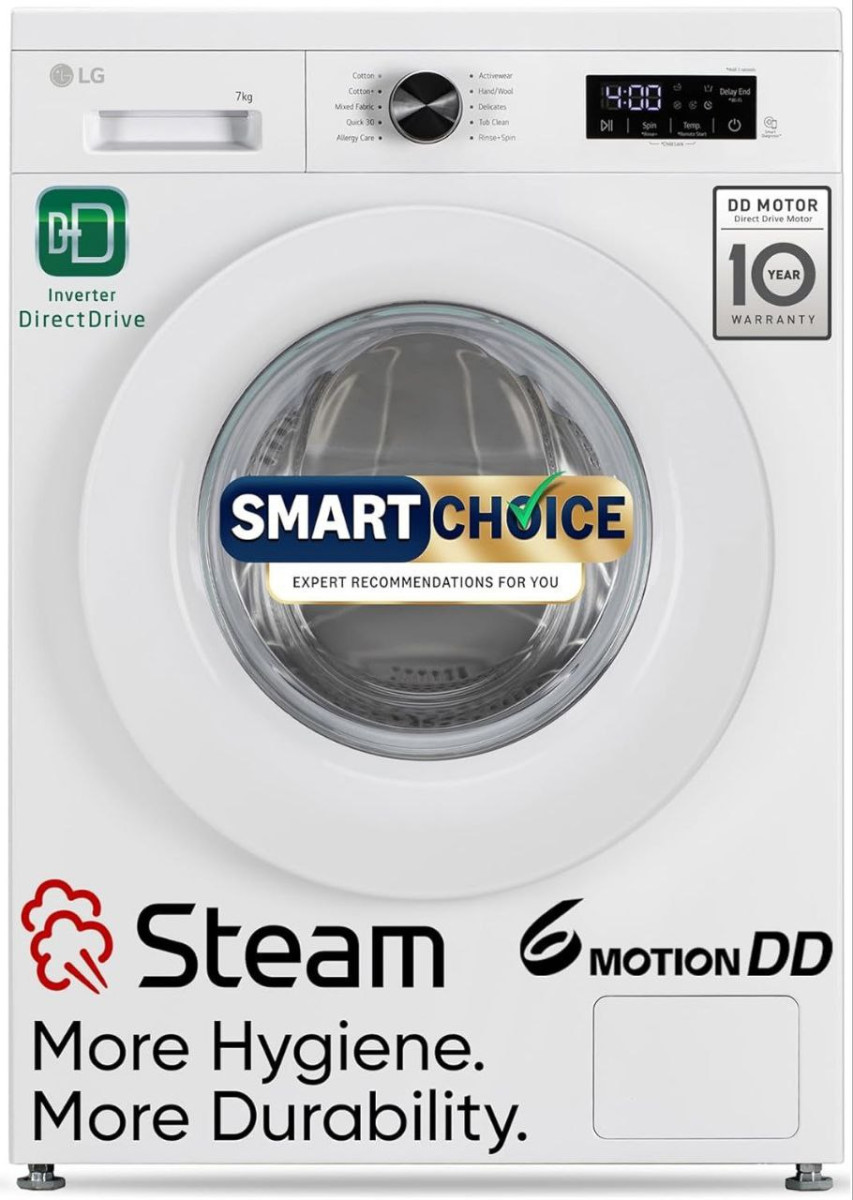 Lg Smart Choice 7 Kg 5 Star Steam Inverter Direct Drive Technology 6 Motion
