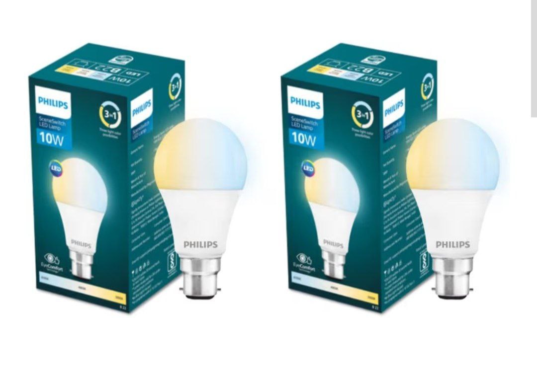 Philips 10w Led Bulb 3 Colors In 1 Led Bulb Pack Of 2 169 – Best Price in I