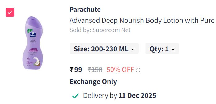 Parachute Advansed Body Lotion 225 Ml 99 More Deals Click Here Must Read – 