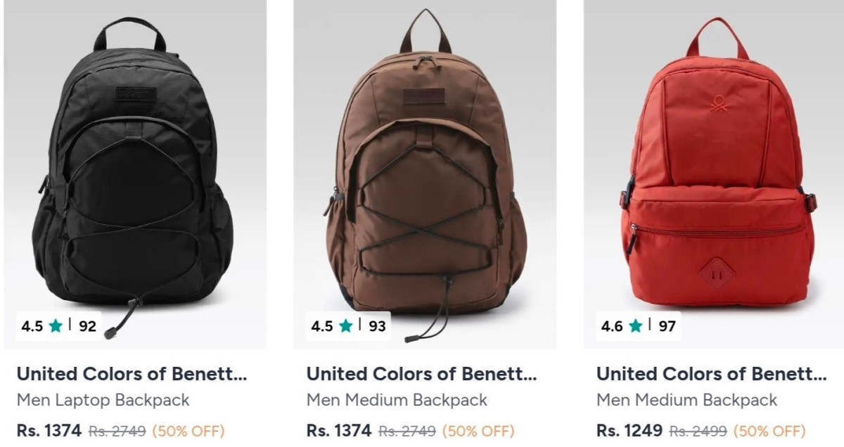 United Colors Of Benetton Bag From 1249 – Best Price in India