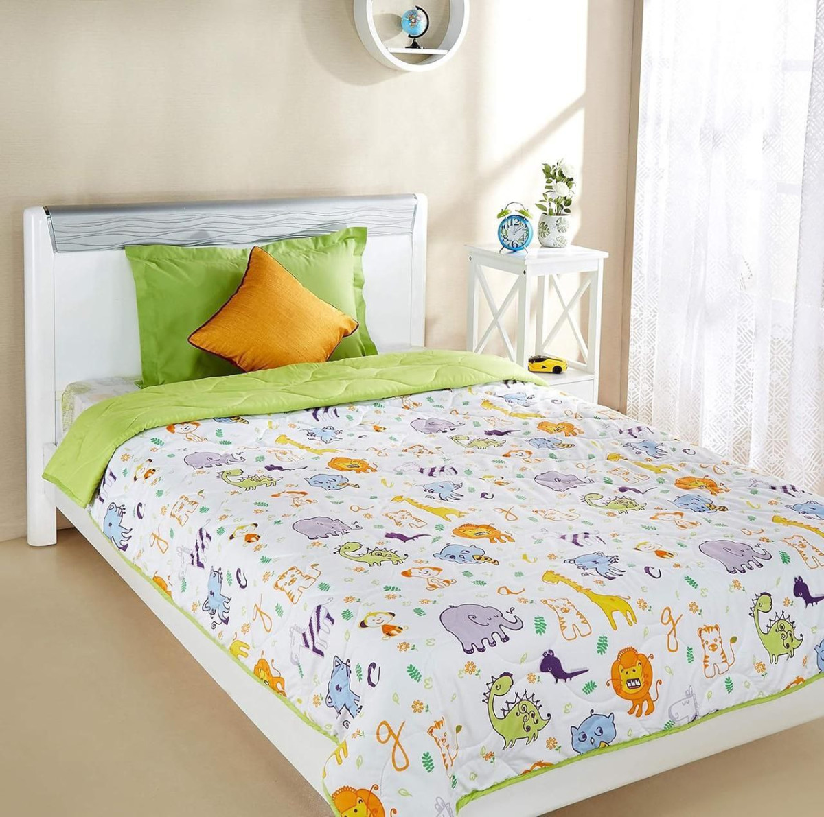 Solimo Animal Farm Microfibre Printed Quilt Blanket Comforter – Best Price 