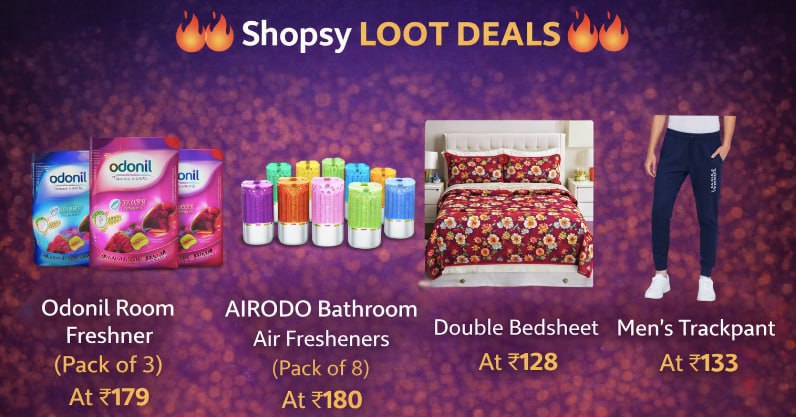 Shopsy Loot Deals Odonil Room Freshner (pack Of 3) At 179link Airodo Bathro