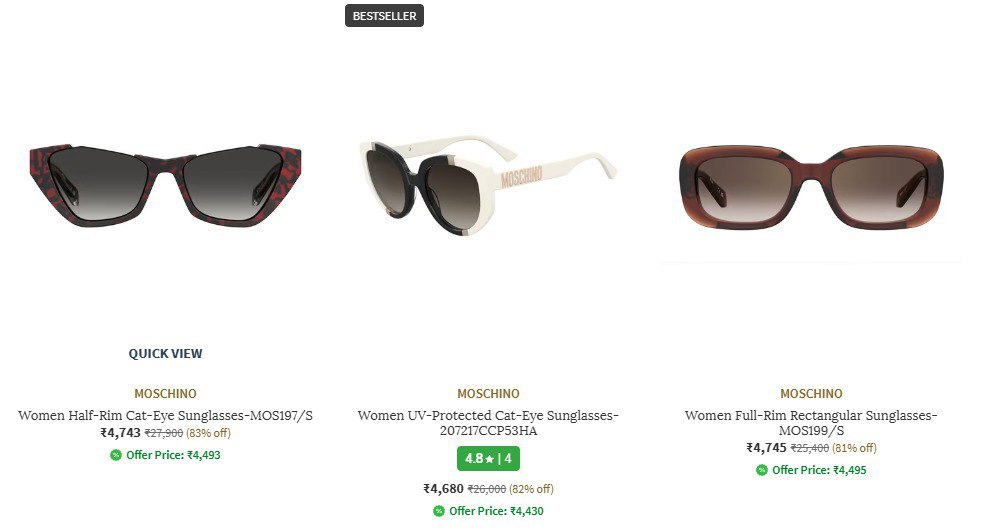 Ajio Brands On Sale Moschino Love Moschino Min 60 Percent Fossil Ted Smith 
