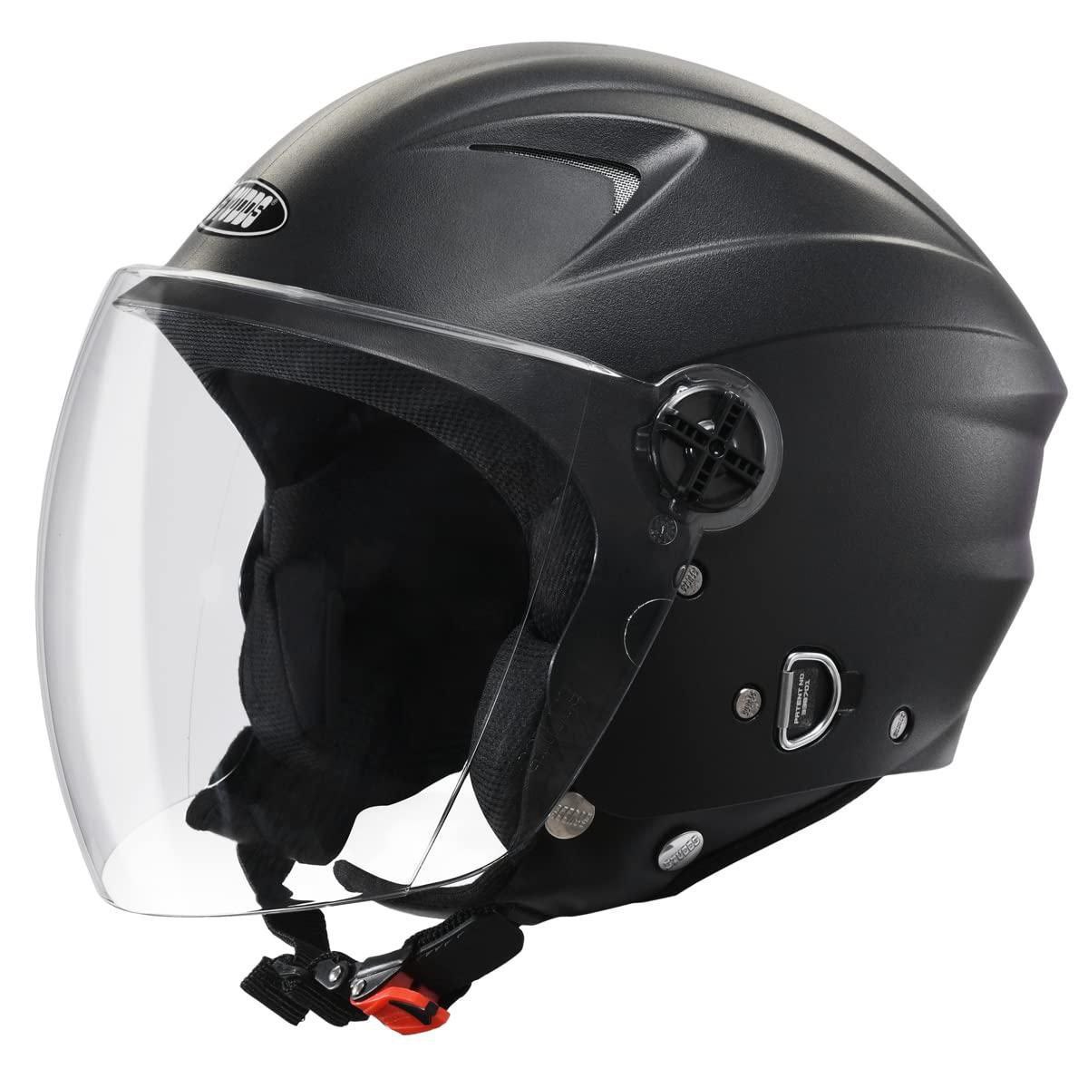 Studds Ray Isi Certified Open Face Helmet For Men And Women With D - Ring L