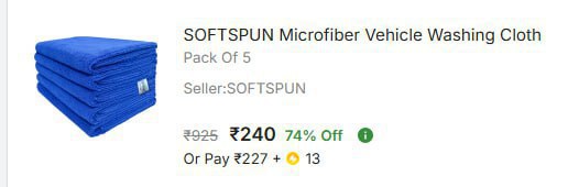 - Microfiber Vehicle Washing Cloth Pack Of 5 At Rs 240 – Best Price in Indi