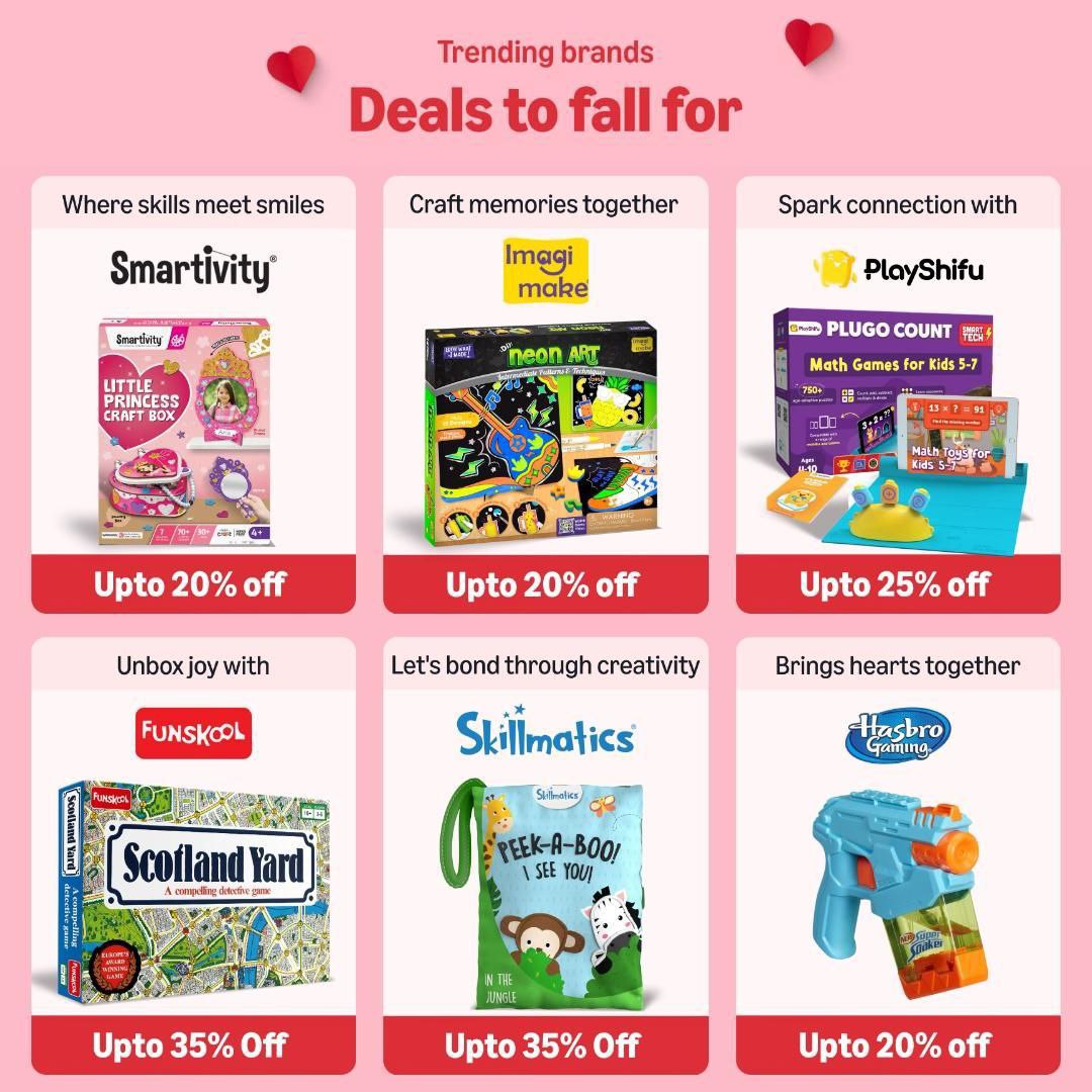 Trending Brands Deals To Fall For Smartivity Up To 20 Imagi Make Up To 20 P