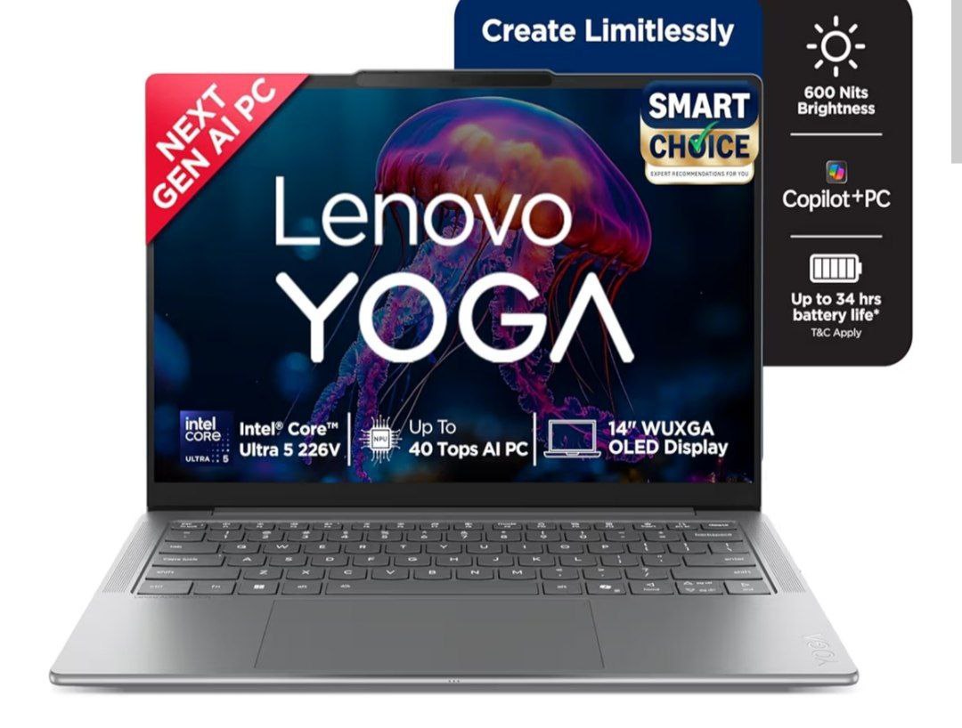 Lenovo Yoga Slim 7 (smartchoice) Aura Edition Intel Core Ultra 5 At Rs 9349