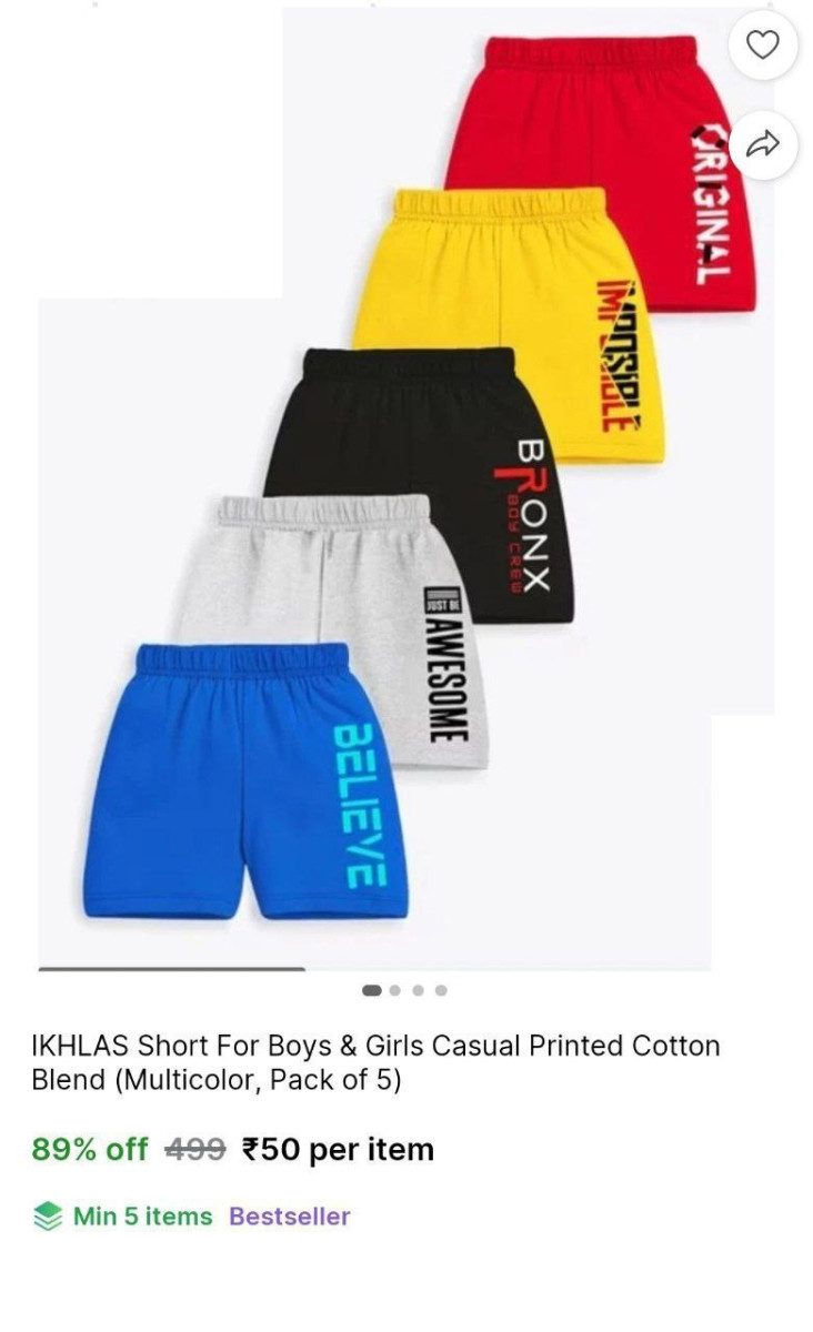 Kid S Shorts 50 – Best Price in India